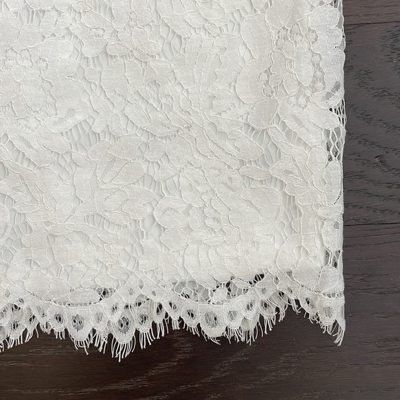 ASTR The Label- Lattice Inset Lace Dress in White - Size XS - Picture 6 of 9